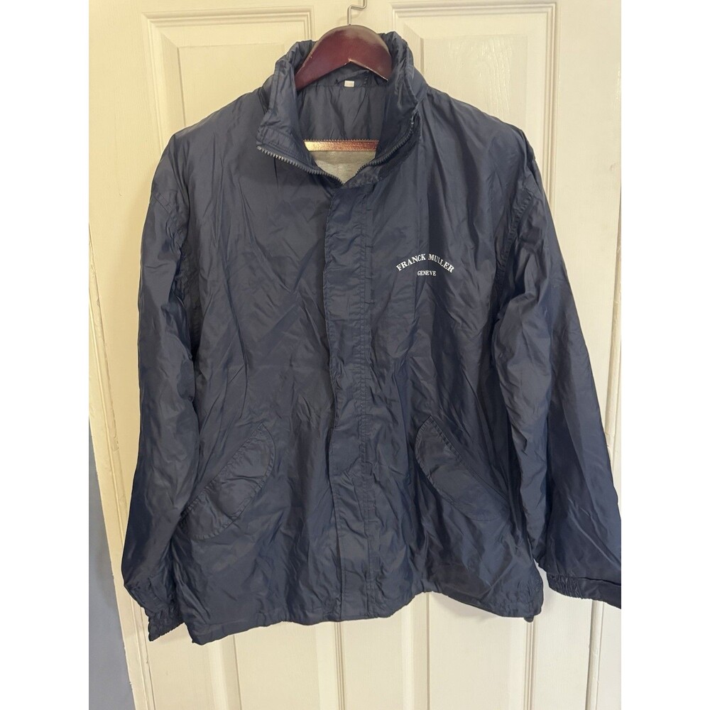 Franck Muller Geneve Large Blue Windbreaker Jacket XL Luxury Timepieces